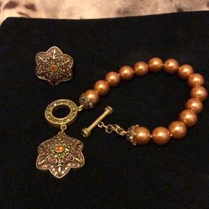 Heidi Daus bracelet and ring set